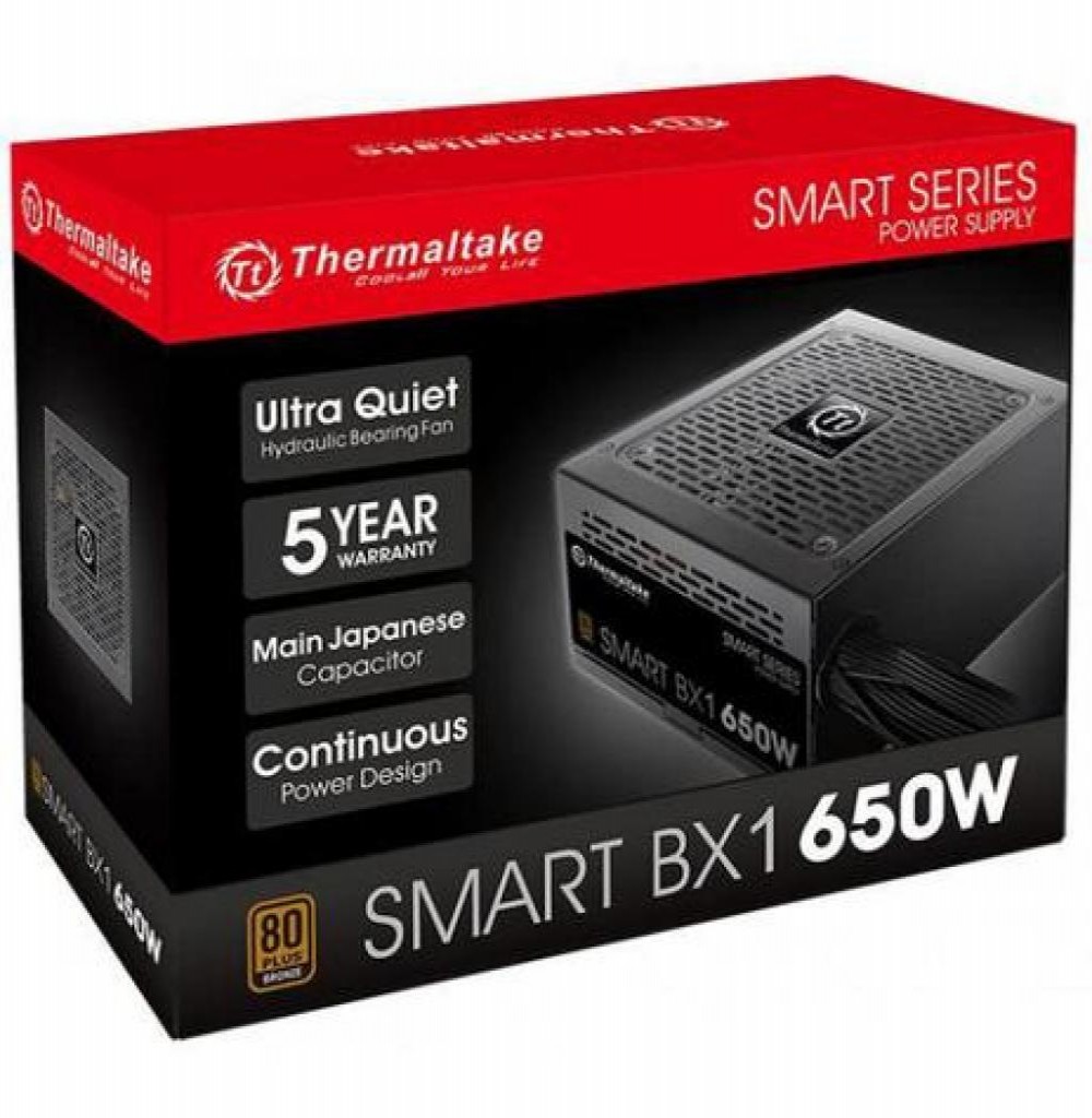 Fonte 650W Thermaltake Bronze 80Plus Smart BX1 PS-SPD-0650NNFA