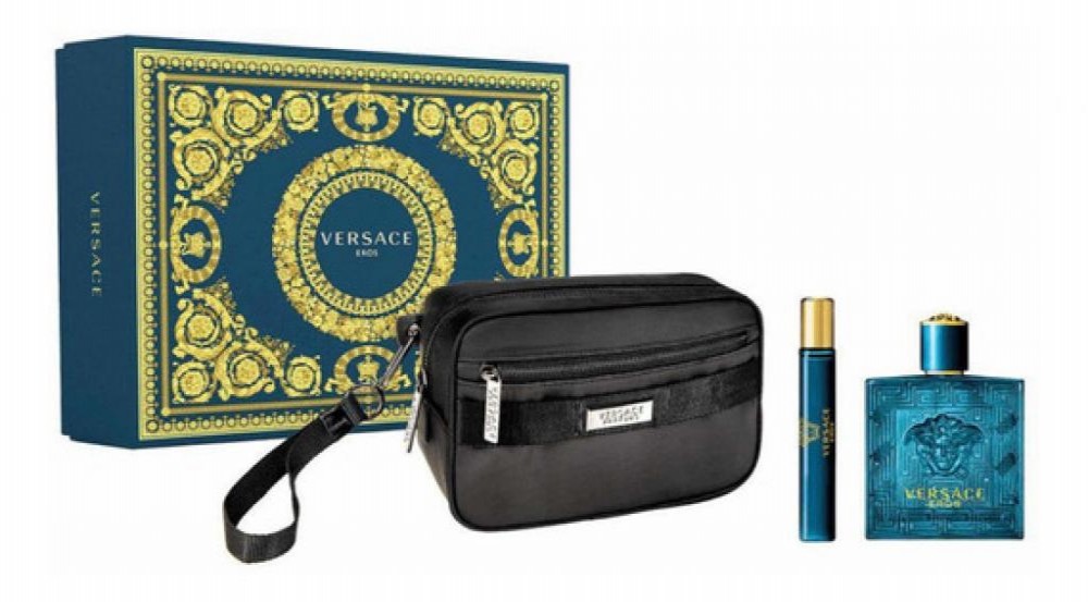 Kit Versace Eros EDP MASC 100 ML + MINI + NECESER