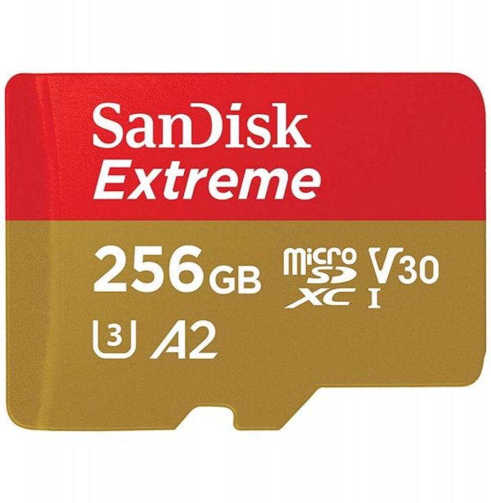 Cartão De Memória SD Micro 256GB Sandisk Extreme 190-130 Mb/S