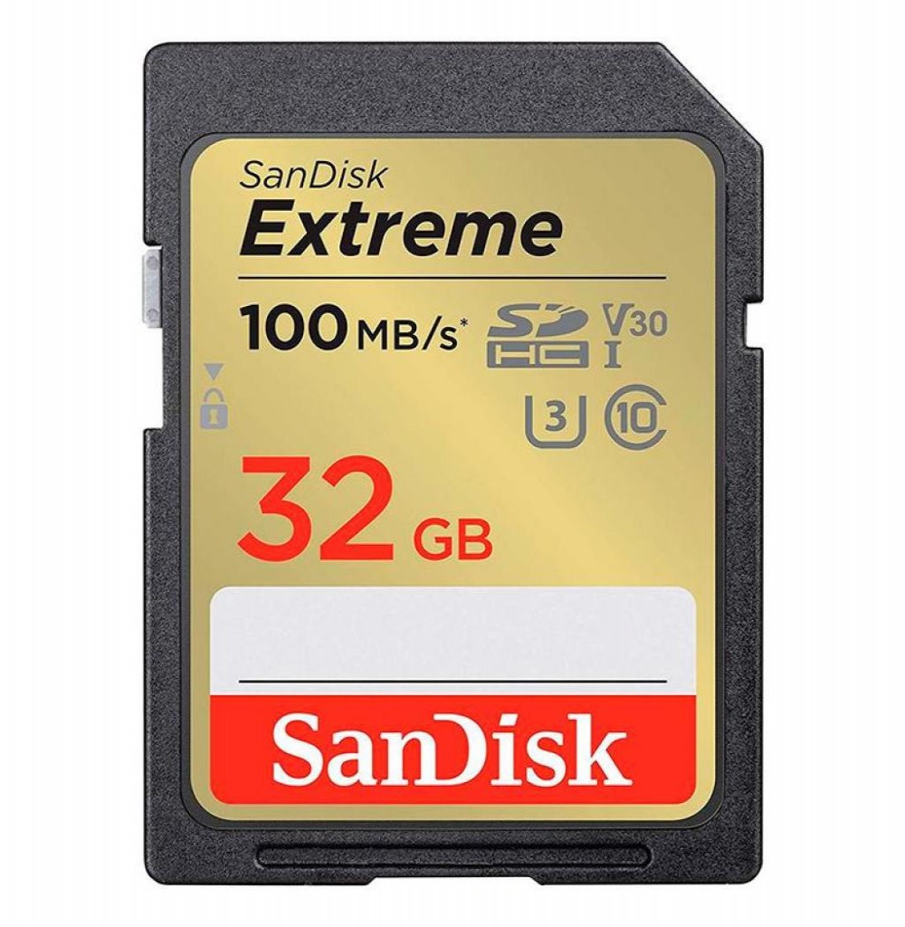 Cartão de Memória SD 32GB Sandisk Extreme 100mb 