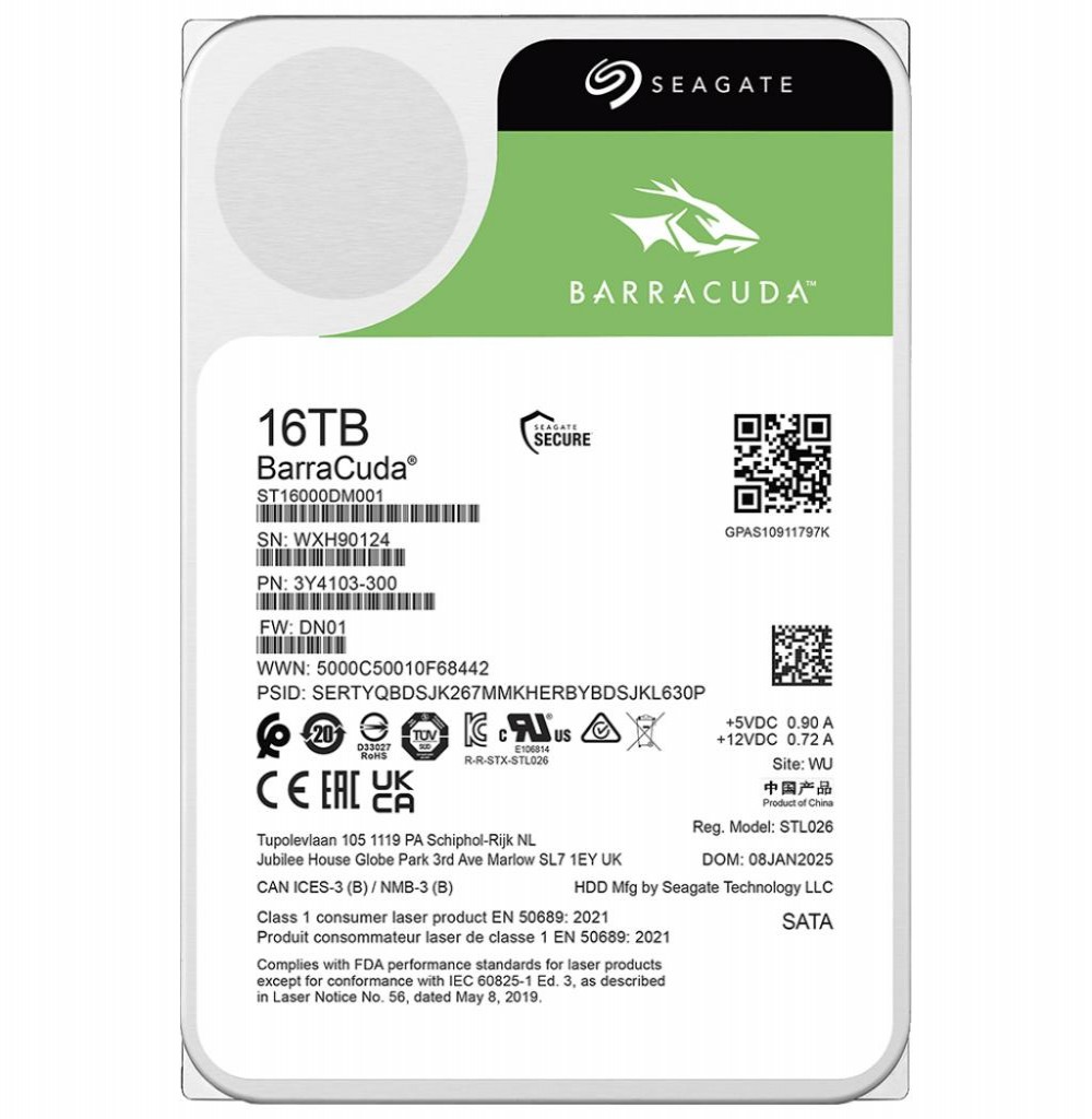 HD SATA3 16TB Seagate Barracuda ST16000DM001