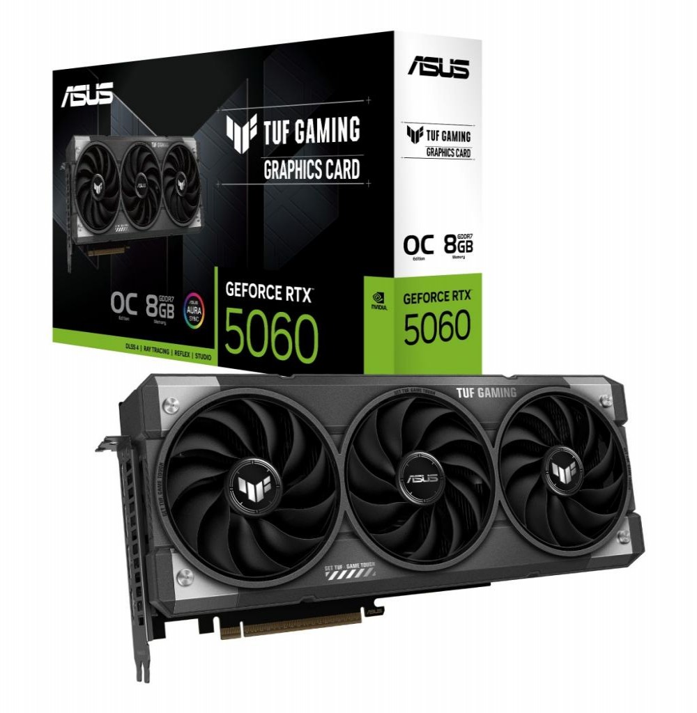 Placa de Video 8GB EXP. GF-RTX5060 Asus Tuf Gaming Oc Edit 90YV0N00-M0NA