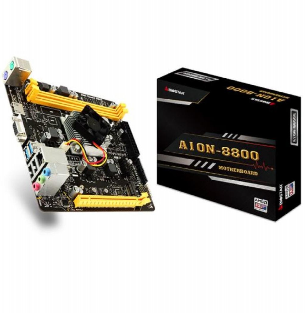 Placa Mãe + Processador Biostar A10N-9630E-ITX AMD Quad Core 2.6