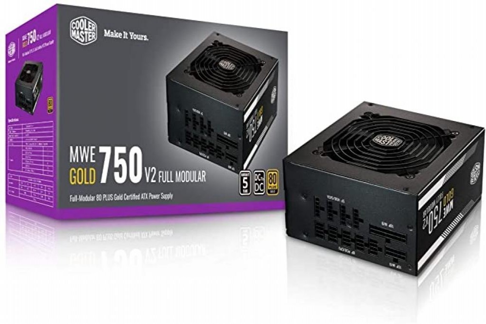 Fonte 750W Cooler Master MWE Gold V2 80+ MPE-7501-ACAAG