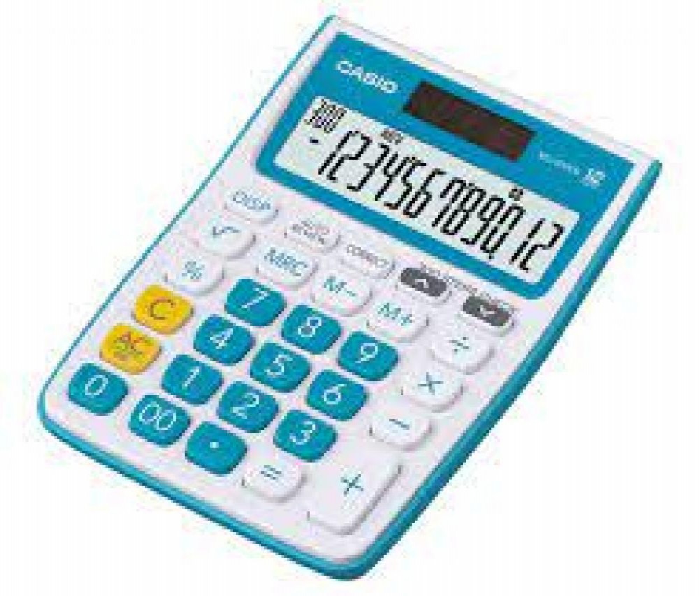 Calculadora Casio MJ-12VCB-BU 12 Digitos Turquesa