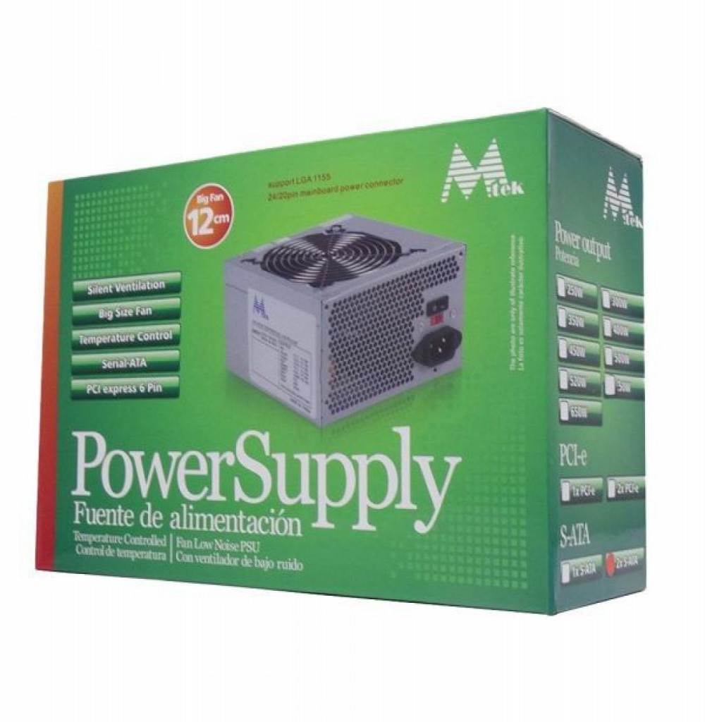Fonte 650W MTEK MPS650 