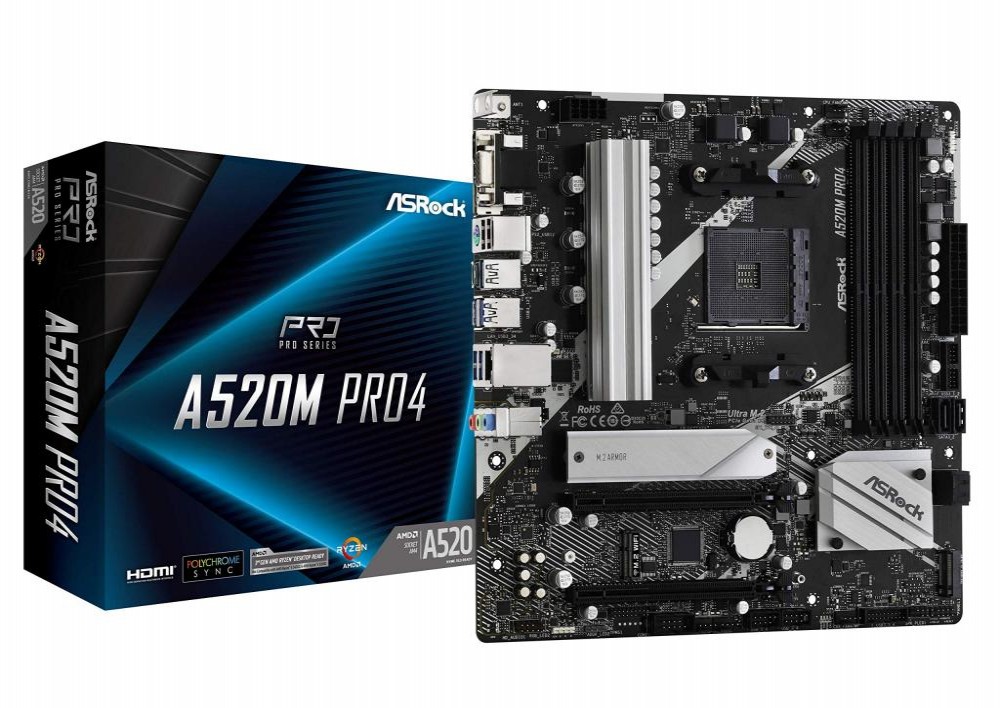 Placa Mae AMD (AM4) ASROCK A520M-HDV Placa Mae AMD (AM4) ASROCK A520M-HDV