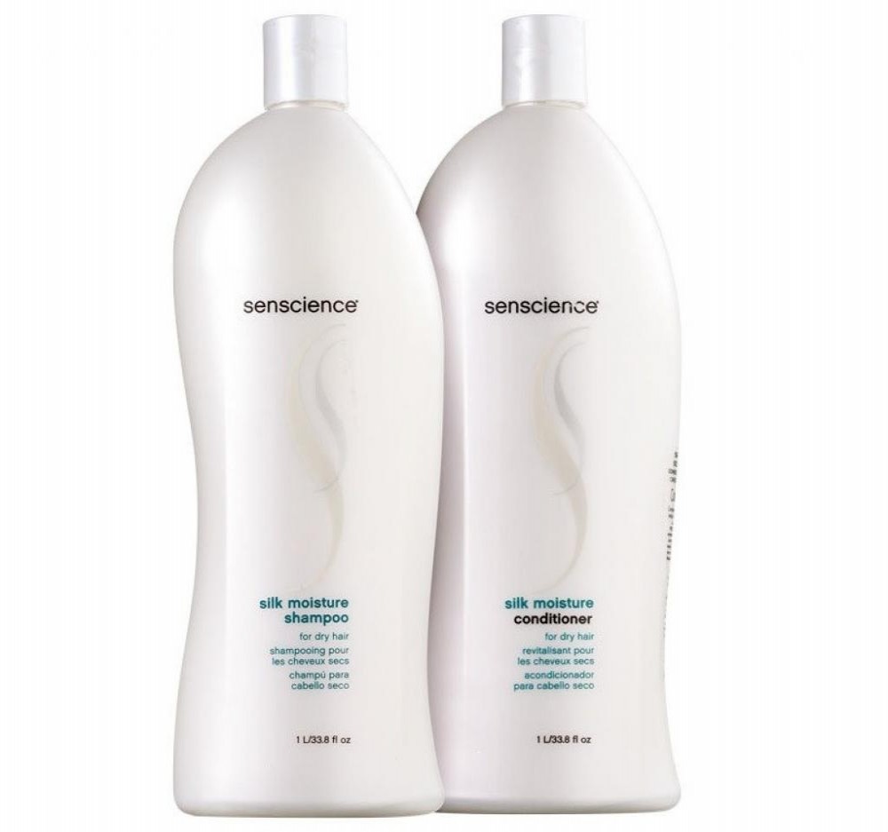 Kit Senscience Silk Moisture Duo Shampoo e Condicionador 1L Kit Senscience Silk Moisture Duo Shampoo e Condicionador 1L