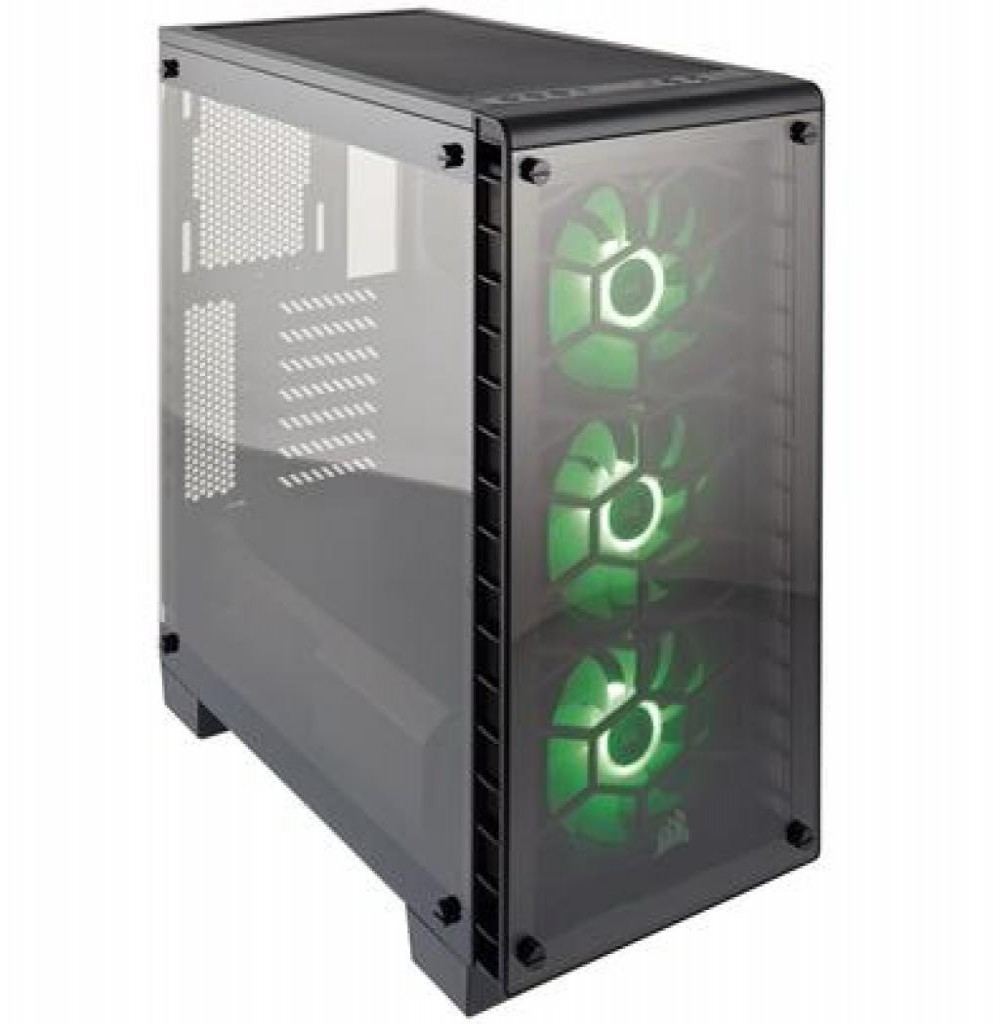 Gabinete CORSAIR Mid-Tower Series Crystal 460X RGB