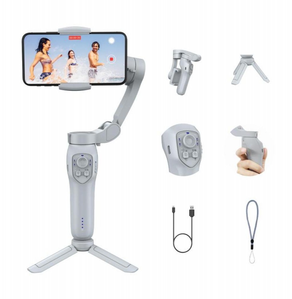 Estabilizador Gimbal L7CPRO 3 Axis Fordable Cinza Estabilizador Gimbal L7CPRO 3 Axis Fordable Cinza