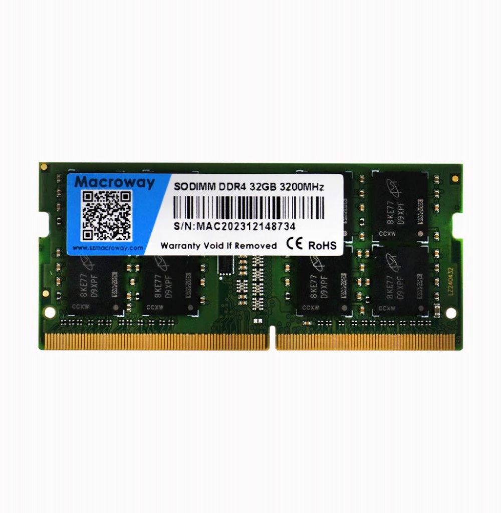 Memória Para Notebook Ddr4 32GB 3200 Macroway Memória Para Notebook Ddr4 32GB 3200 Macroway