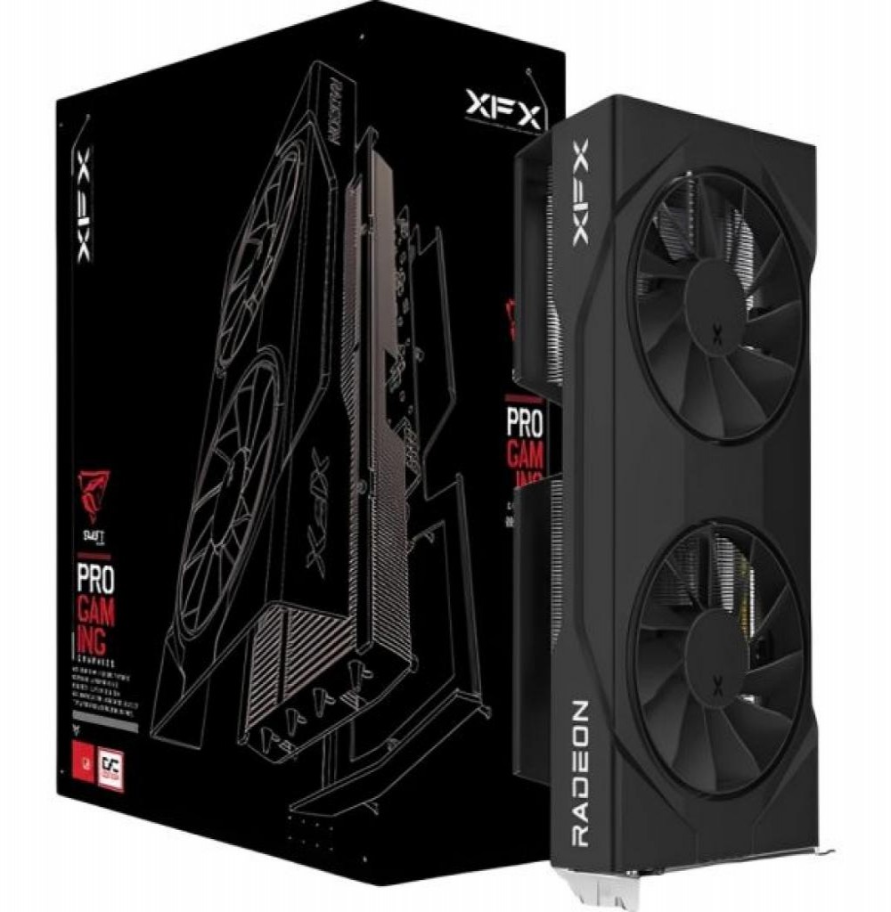 Placa De Vídeo 8GB EXP. RX9060XT Xfx Swift Dual Fan Oc RX-96TSW8GBQ Placa De Vídeo 8GB EXP. RX9060XT Xfx Swift Dual Fan Oc RX-96TSW8GBQ