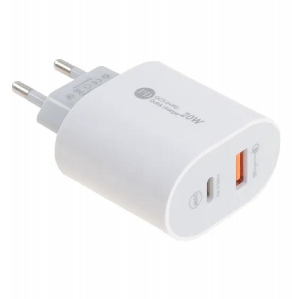 Carregador Para Celular Mox 40W MO-HC40 USB-A+2C Sem Cabo 