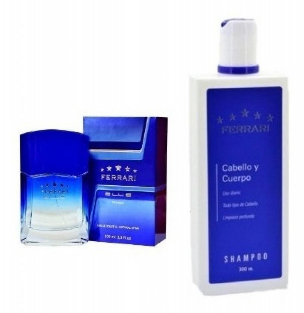 Kit Ferrari Blue 100 ML +  Cond 200 ML