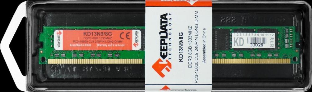 Memória Ram DDR3 8GB 1333 KeepData KD13N9/8G