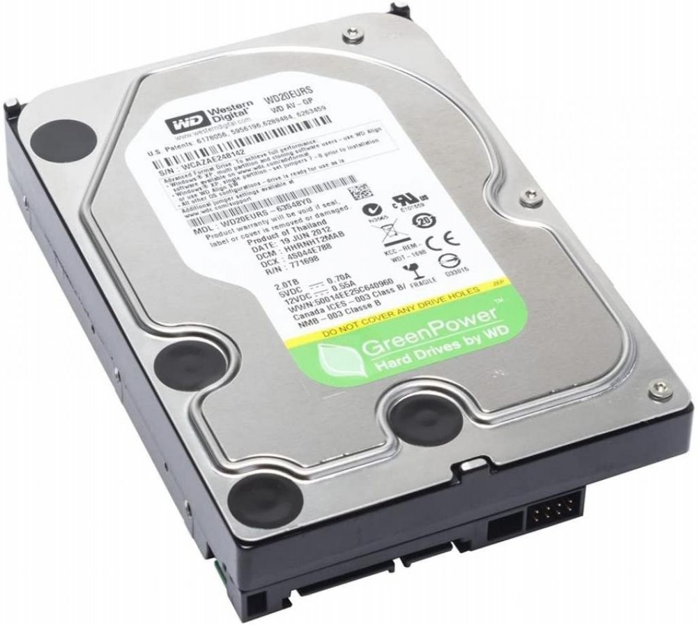 HD Sata3 2TB WD WD20EURX Pull 