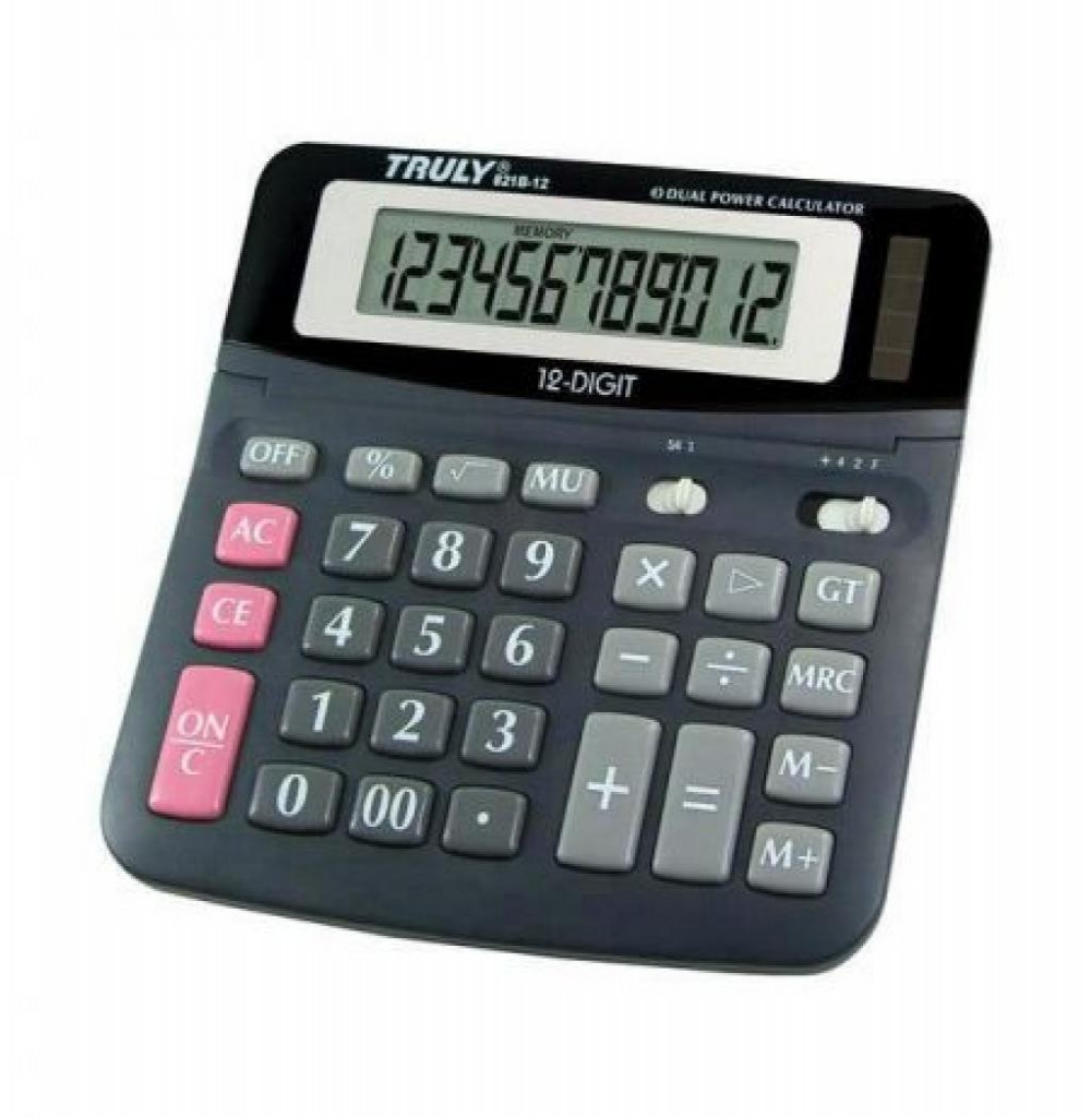 Calculadora Trully 666R-B 10 Dígitos Pequeno Calculadora Trully 666R-B 10 Dígitos Pequeno