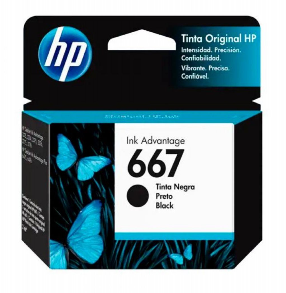 Cartucho HP (667) 3YM79AL BLACK