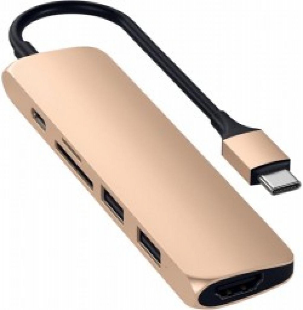 Adaptador Satechi USB-C/USB/3.0 ROSE|*SIN GARANTIA