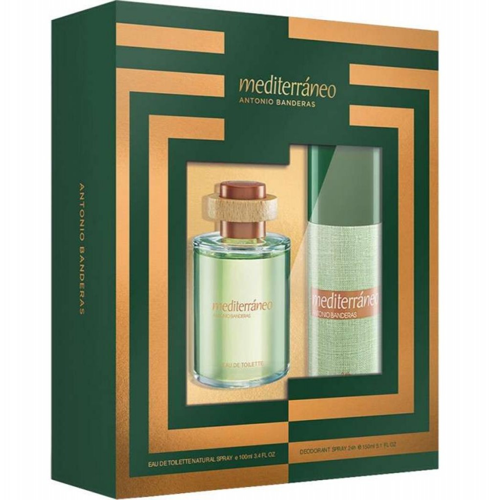 Kit Antonio Banderas Mediterraneo EDT 100 ML + DEO