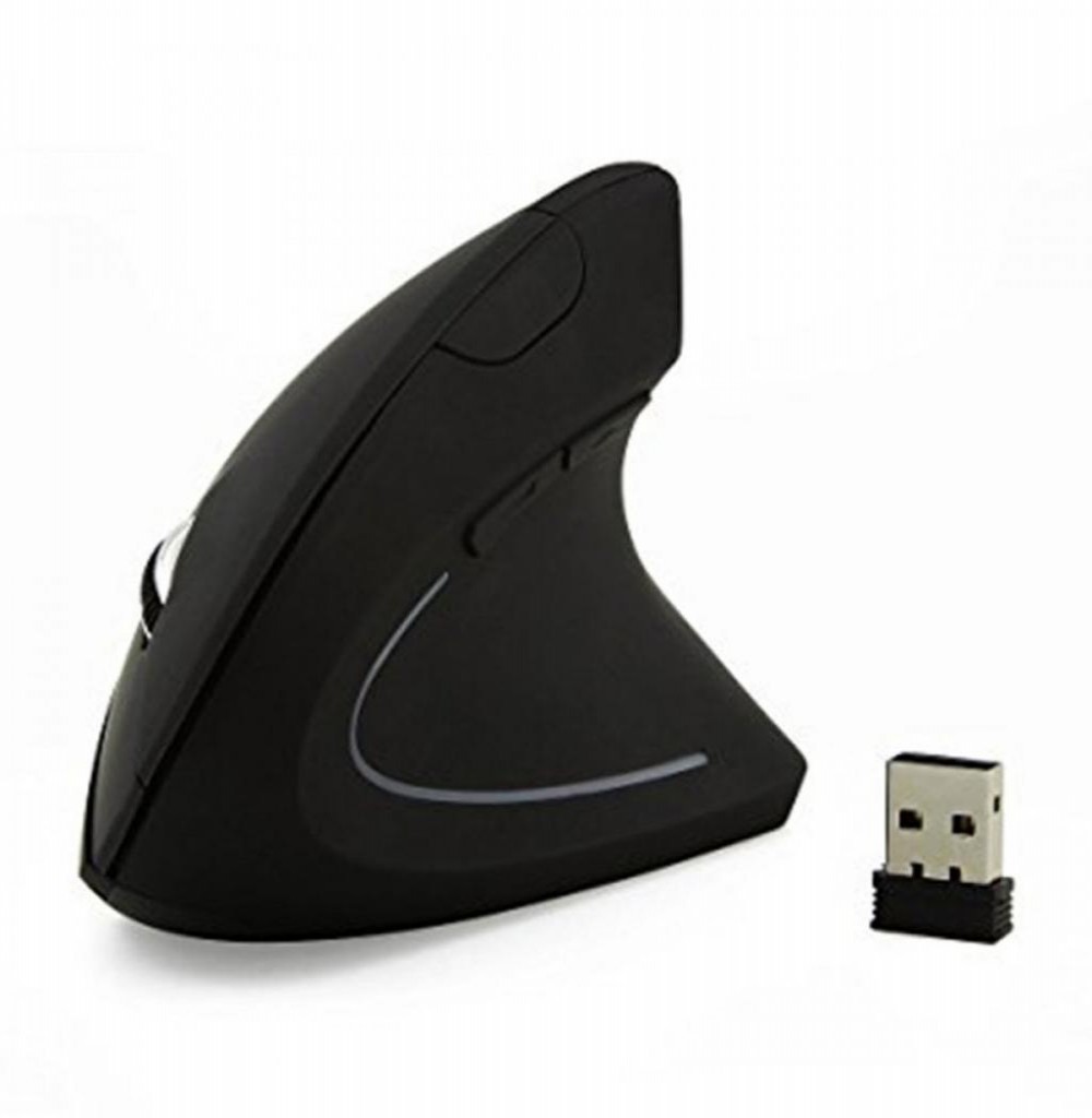 Mouse Kolke Kem-248 Vertical Sem Fio Preto