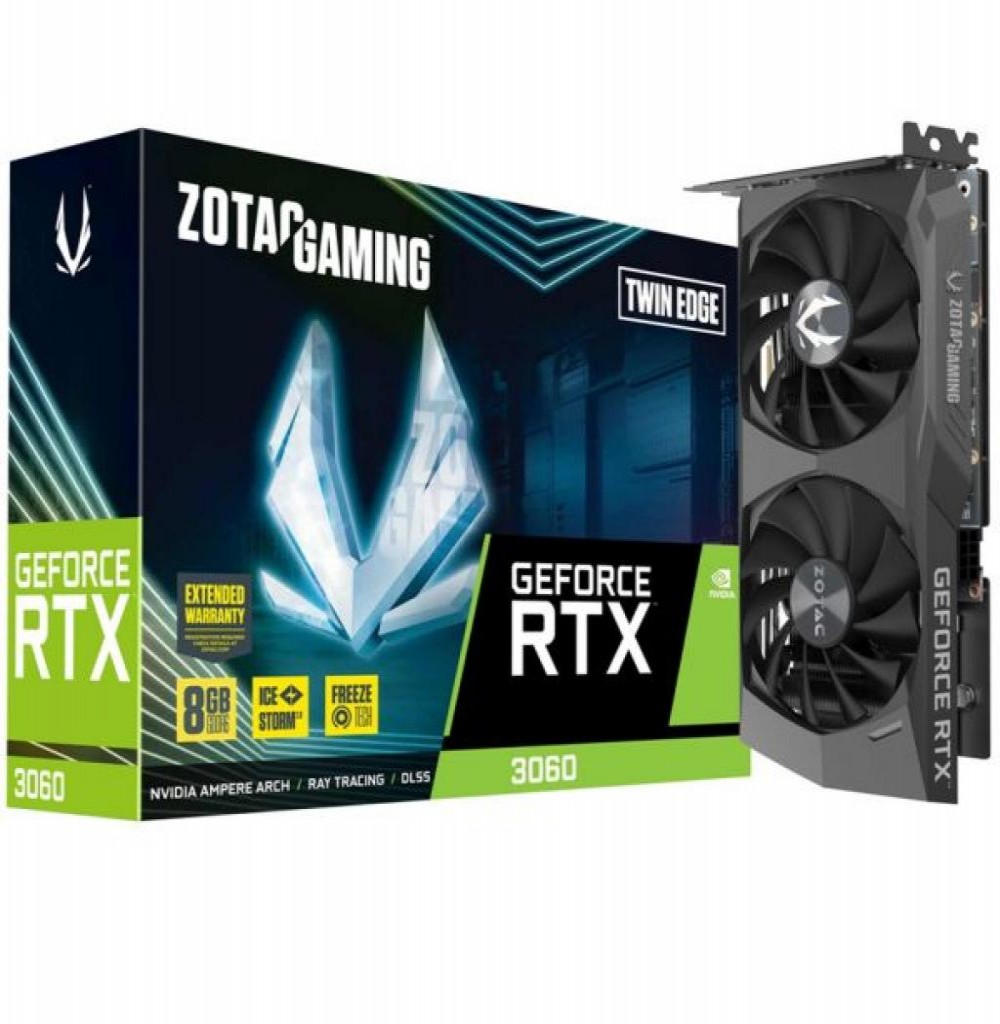 Placa De Vídeo  8gb Exp. Gf-Rtx3060 Zotac Gaming Twin Edge