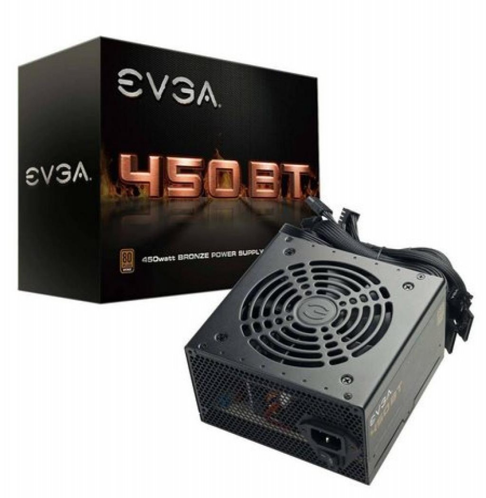 Fonte 450W EVGA 80 Plus Bronze 100-BR-0450-K1