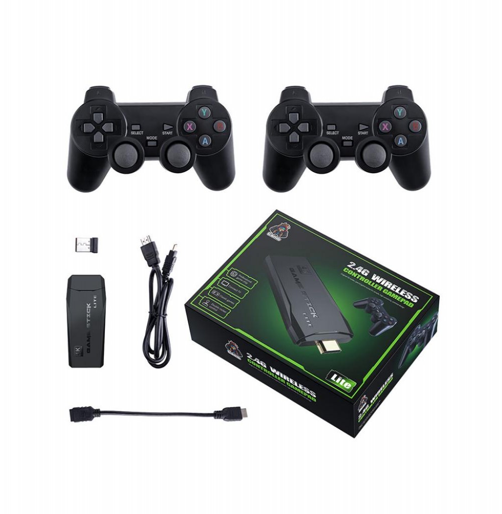 Game Stick  Blulory C/2 controles 2.4g C/Mario + 10.000 Jogos