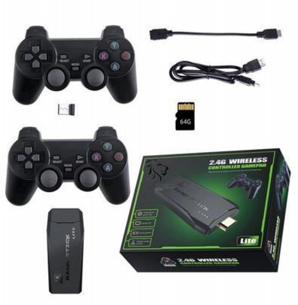 Console Stick Blulory C/2 controles 2.4g + 10000 Jogos 