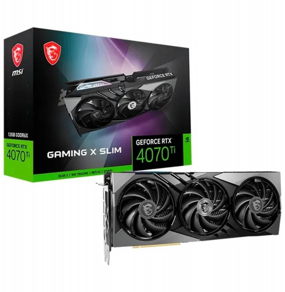 Placa de Vídeo 16GB Exp. Gf-Rtx4070TI Super Msi Gaming X Slim (912-V513-625)