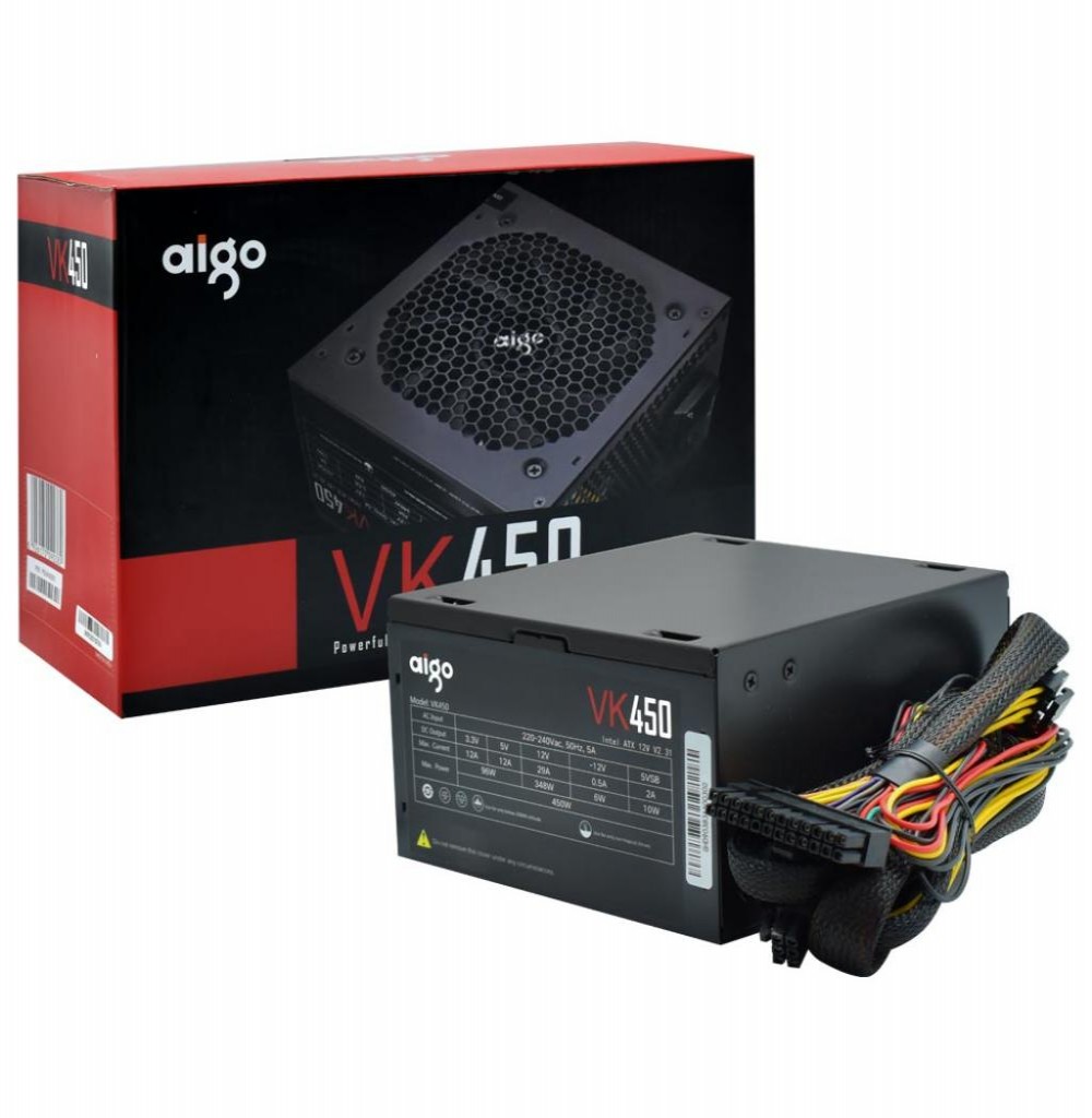 Fonte 450w Aigo VK450 220v 