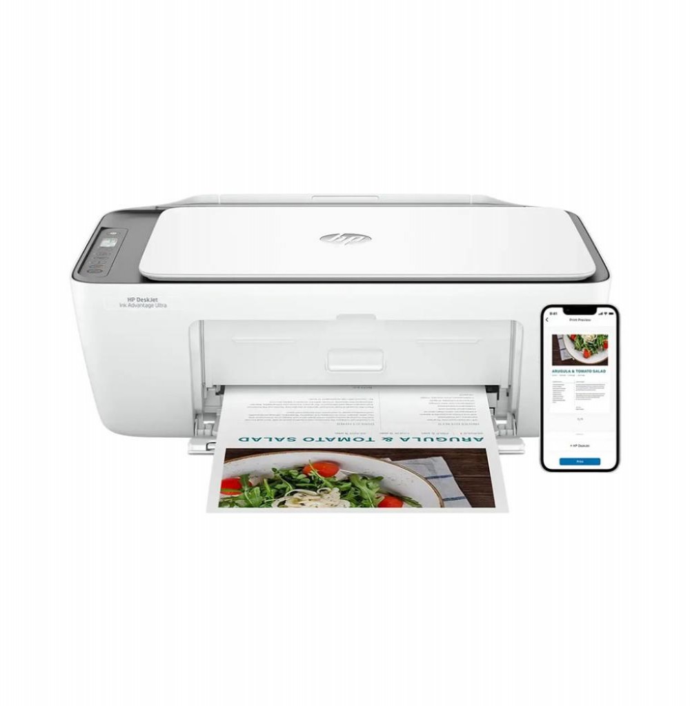 Impressora HP Deskjet 2875 Multifuncional S/Fio Branco