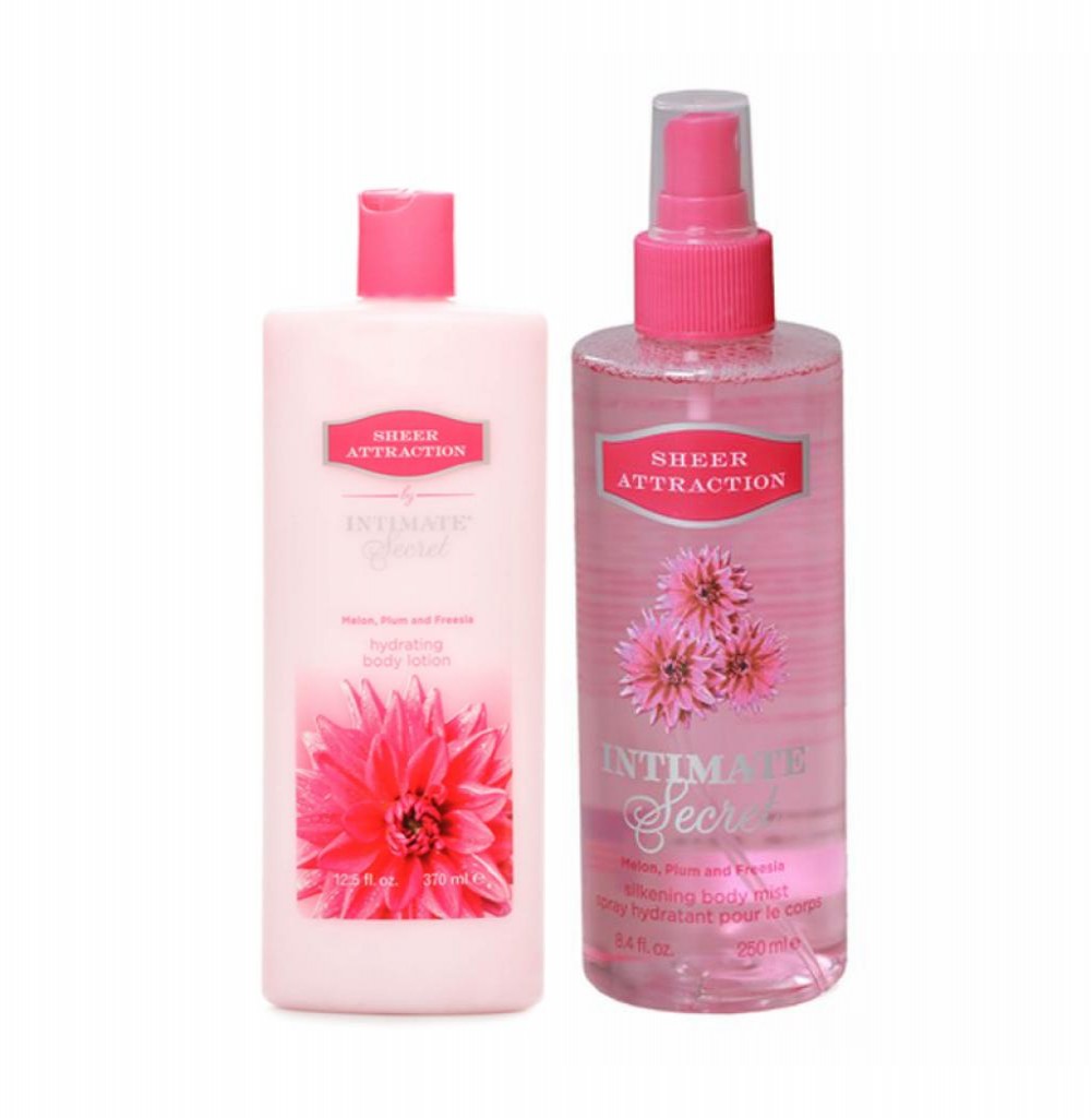 Kit Loção + Splash Sheer Attraction Intimate Secret