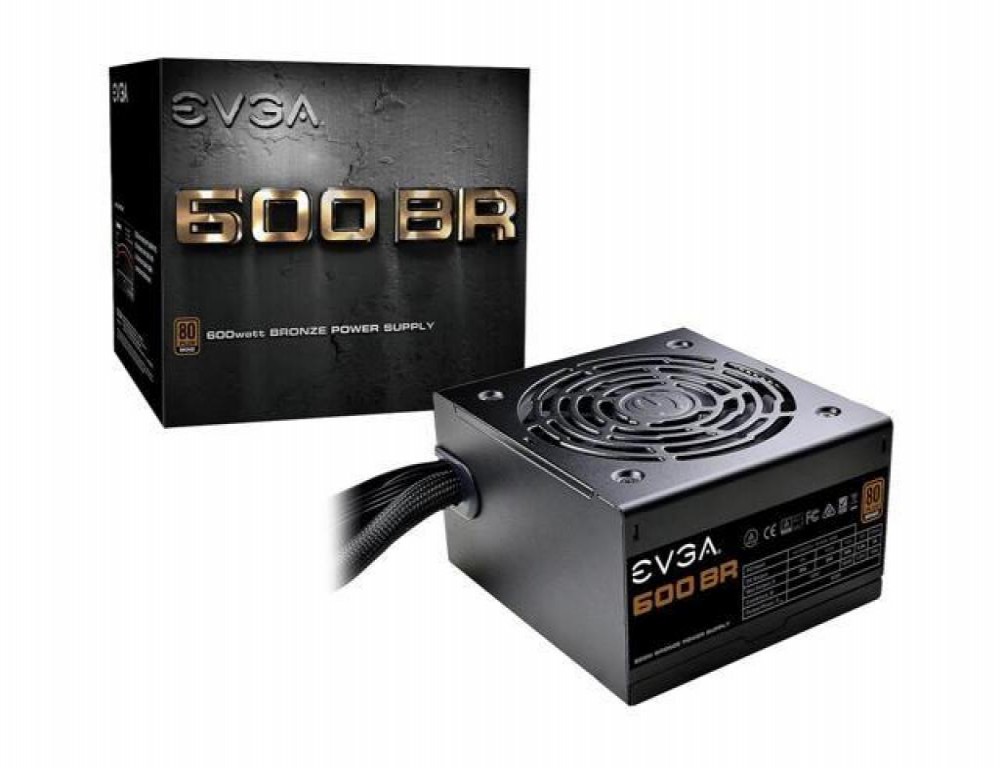 Fonte 600W EVGA Bronze Series 100-BR-0600-K1