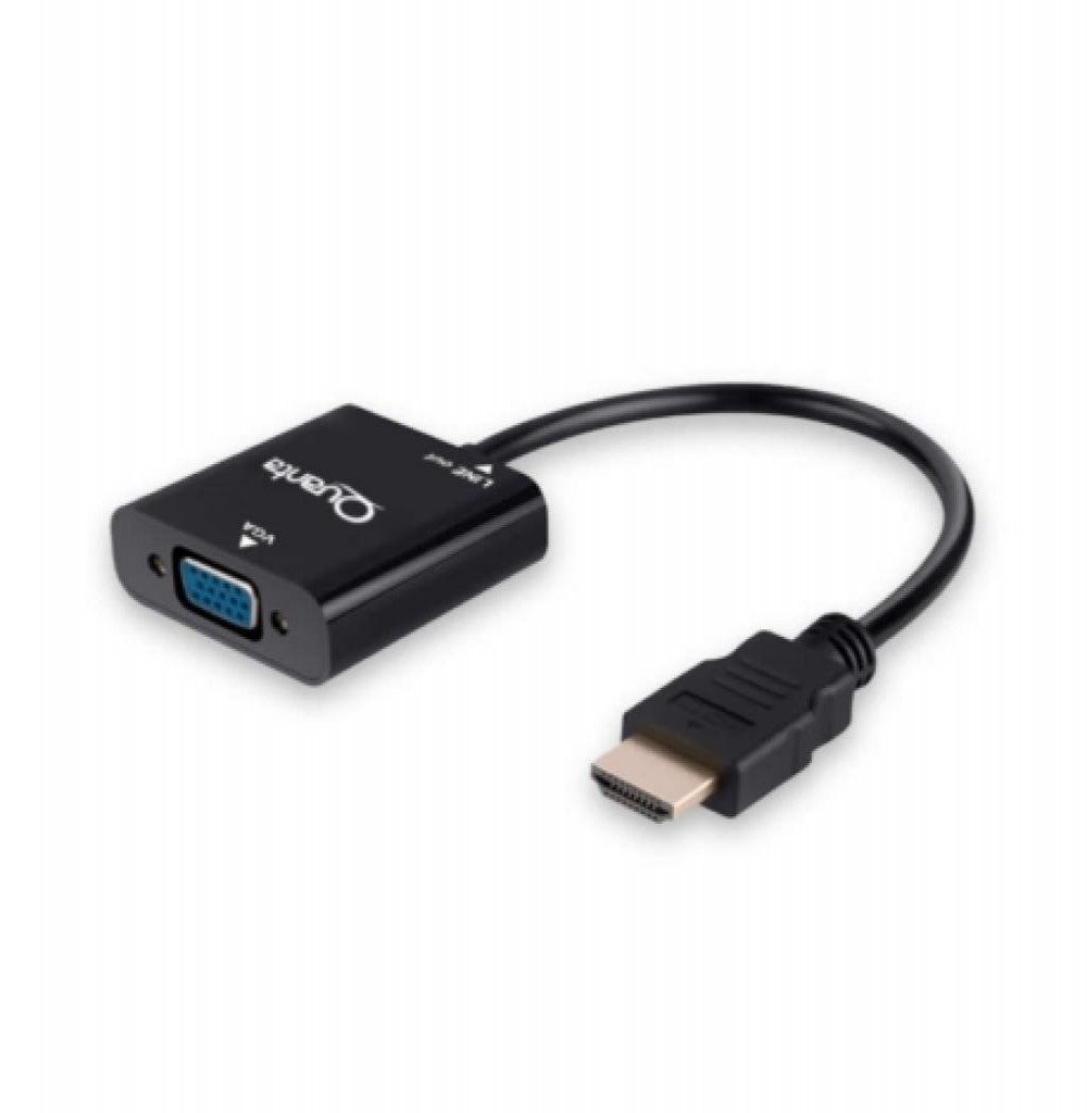 Adaptador HDMI/VGA Quanta QTHDV34 Preto