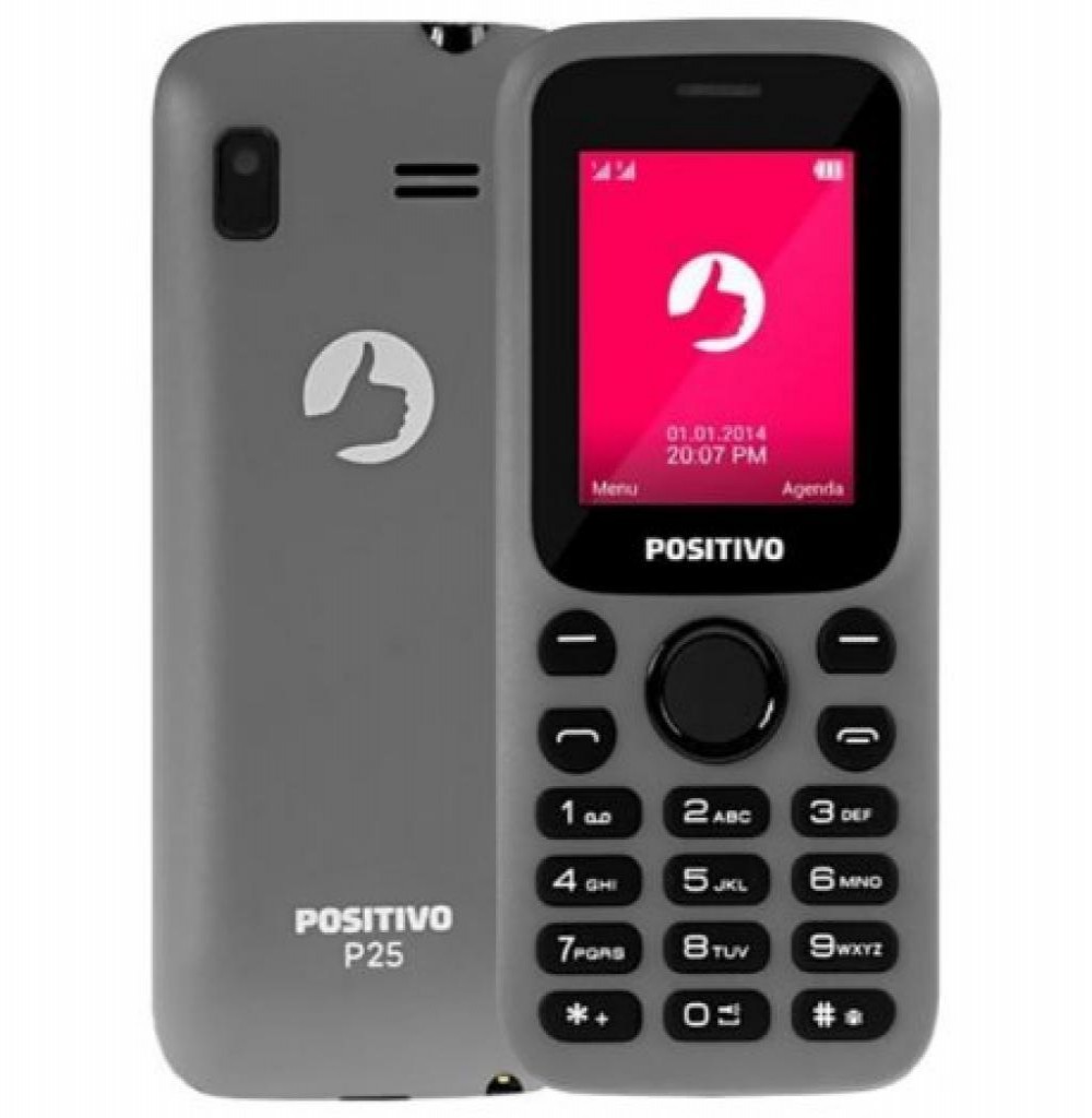 Celular Positivo P25 Dual 1.8" Cinza