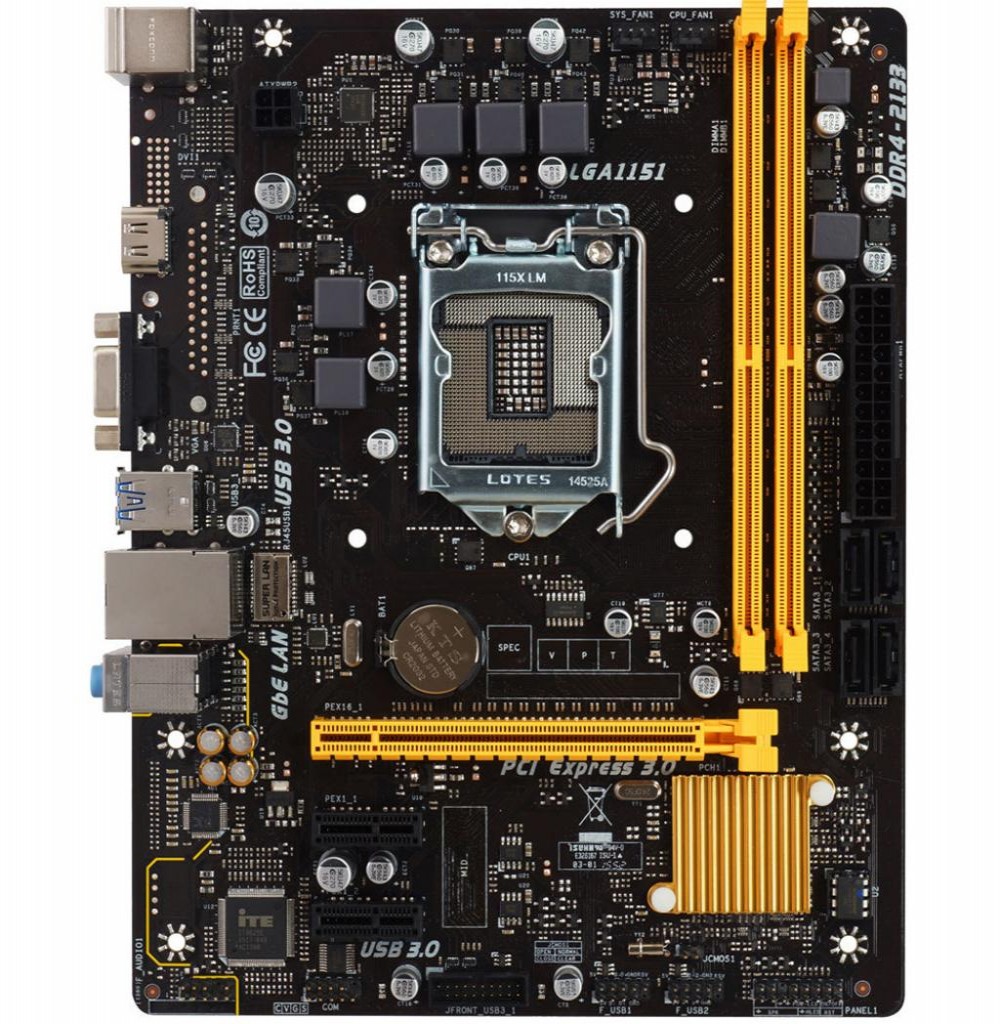 Placa Mãe Biostar H110MH PRO D4 LGA 1151 2X DDR4/VGA/HDMI