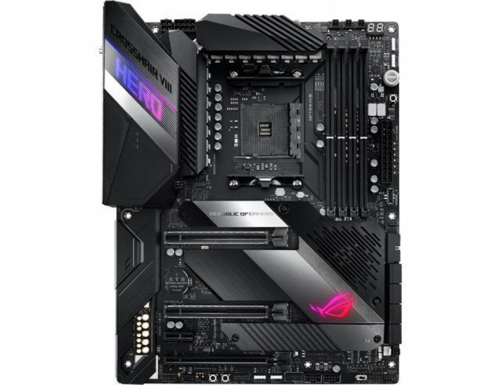 Placa-Mãe AMD (AM4) Asus X570 Rog Crosshair VIII Hero Wifi