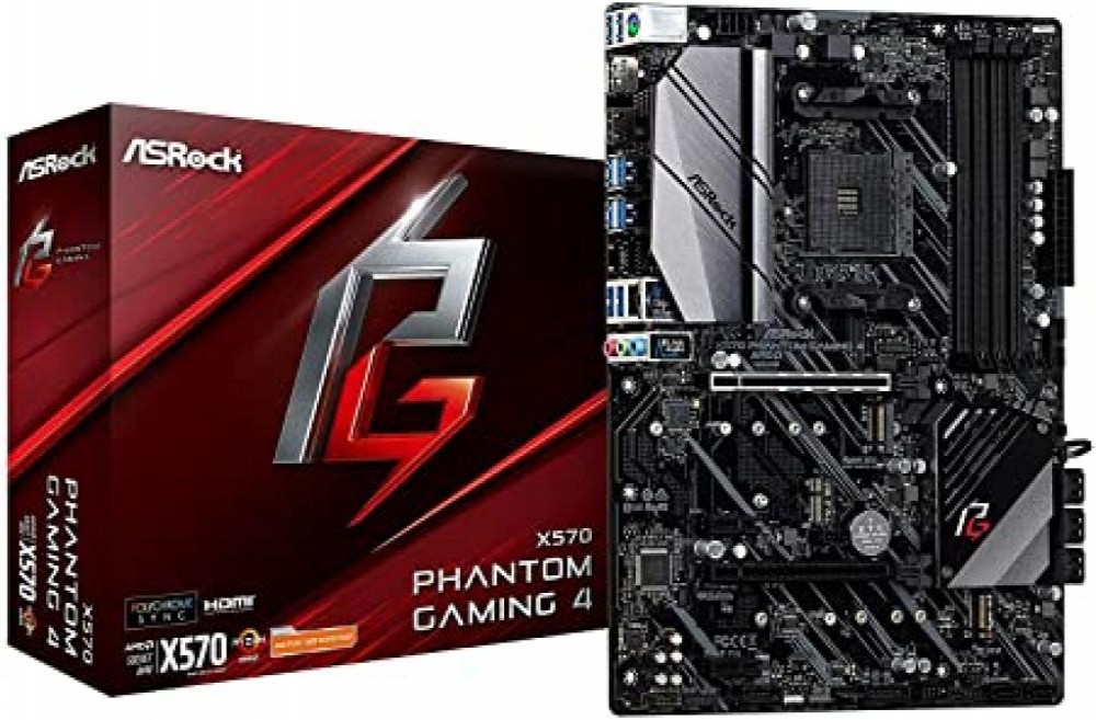 Placa Mãe AsRock X570 Phantom Gaming 4 AMD (AM4)