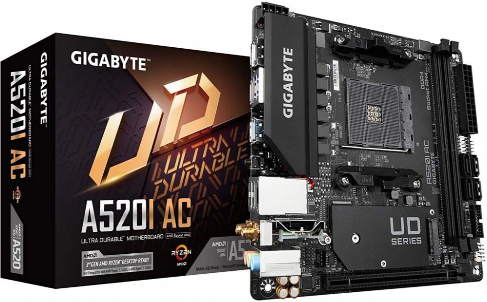 Placa Mae AMD (AM4) Gigabyte A520I AC