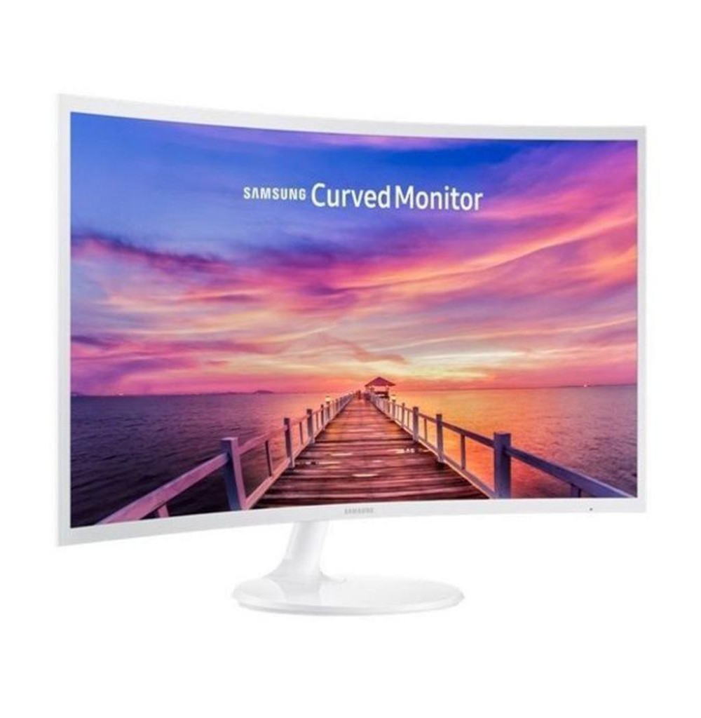 Monitor Samsung C32F391FWL 31.5" Curvo LED Full HD com HDMI/DVI Bivolt - Branco