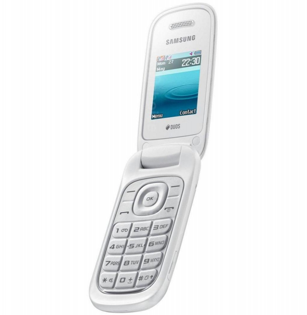 Celular Samsung E1272 Dual Flip Branco