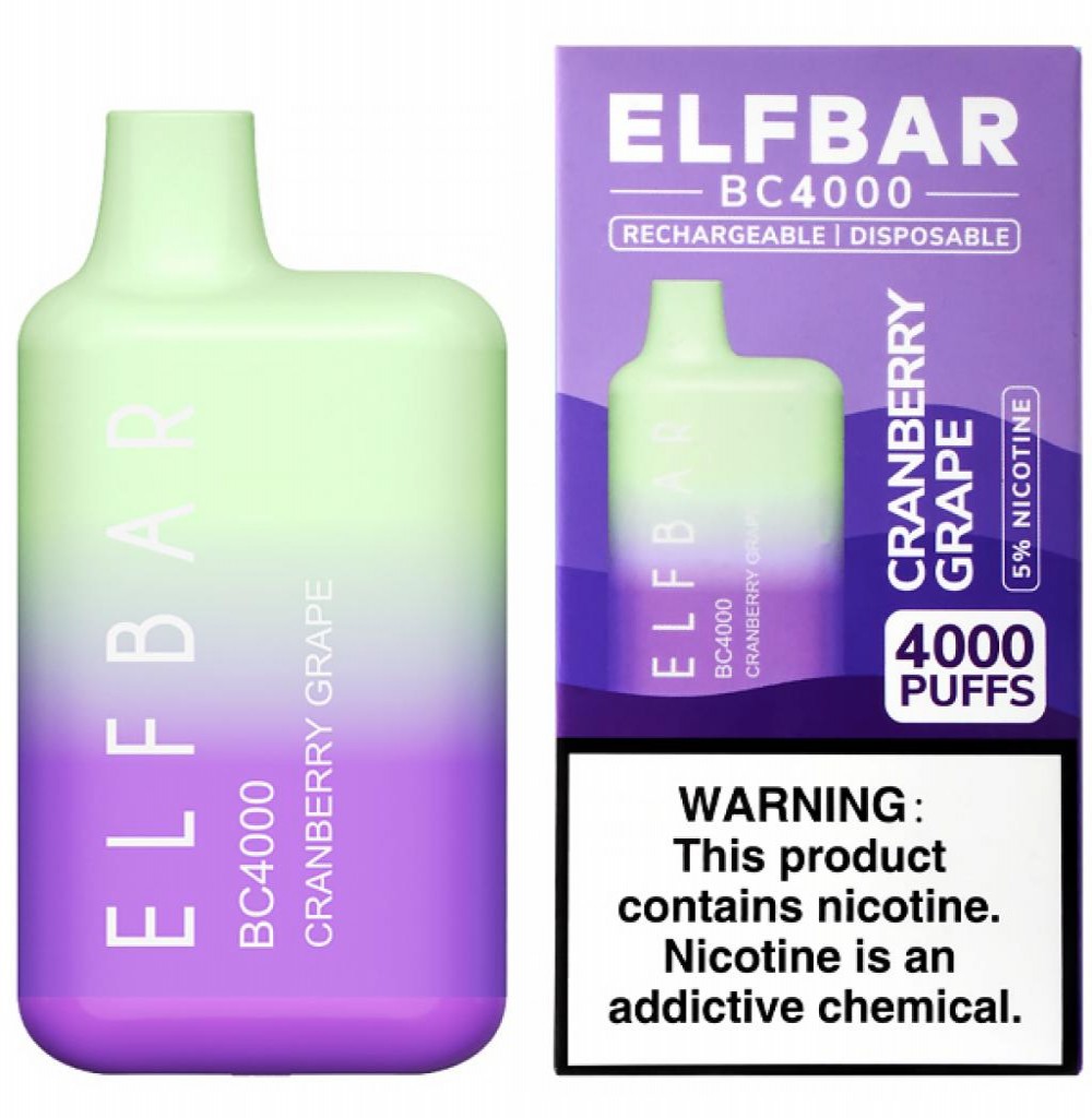 Vape Elfbar 4000P Cranberry Grape