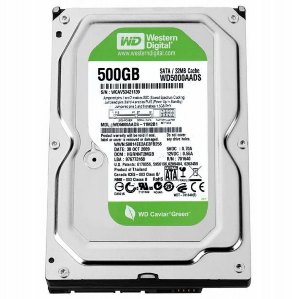 HD SATA2   500GB WD Green Pull