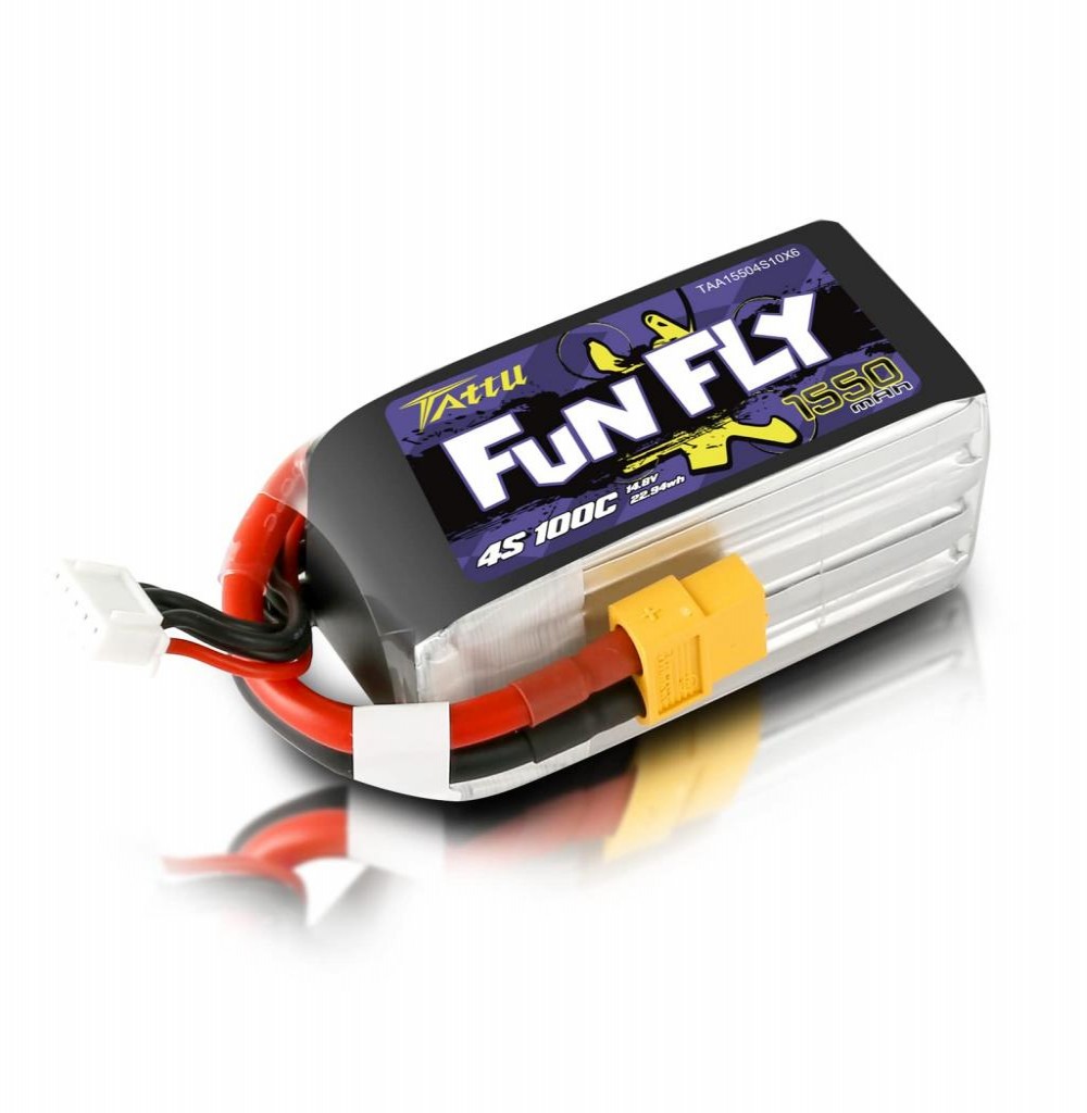 Bateria Gens Ace 14.8V 1550MA 100C XT60* TATTU FUN