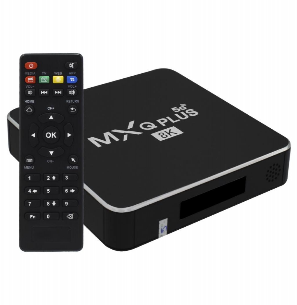 Receptor Digital IPTV MXQ PLUS 8K 16+64 5G Black