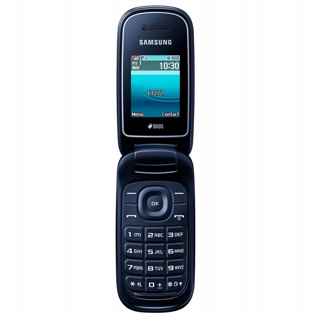 Celular Samsung E1272 Dual Flip Preto