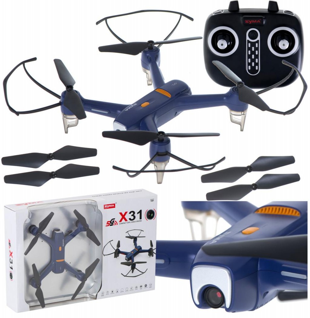 Drone Syma X31 Camera 4k 5g/Wifi/Gps Azul*