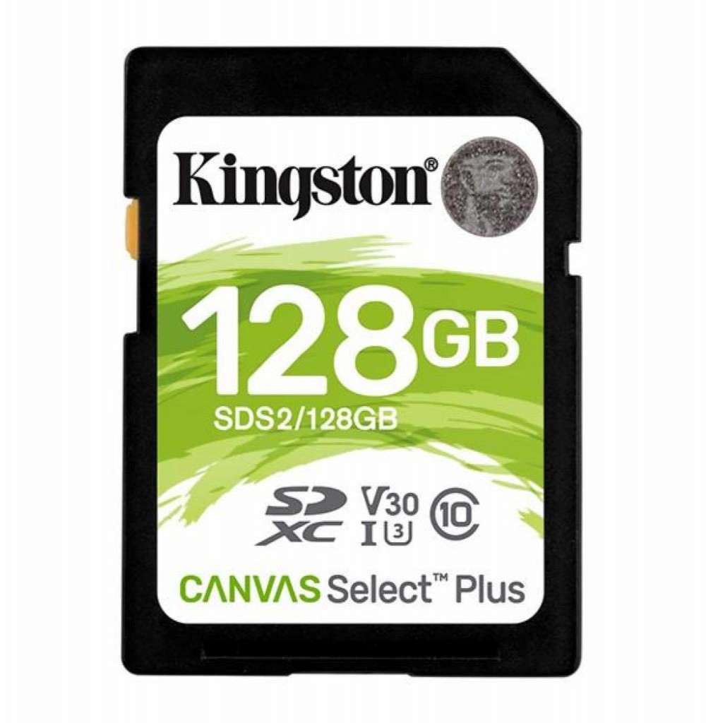 Cartão de Memória Sd 128GB Kingston Canvas Select Plus C10 U3