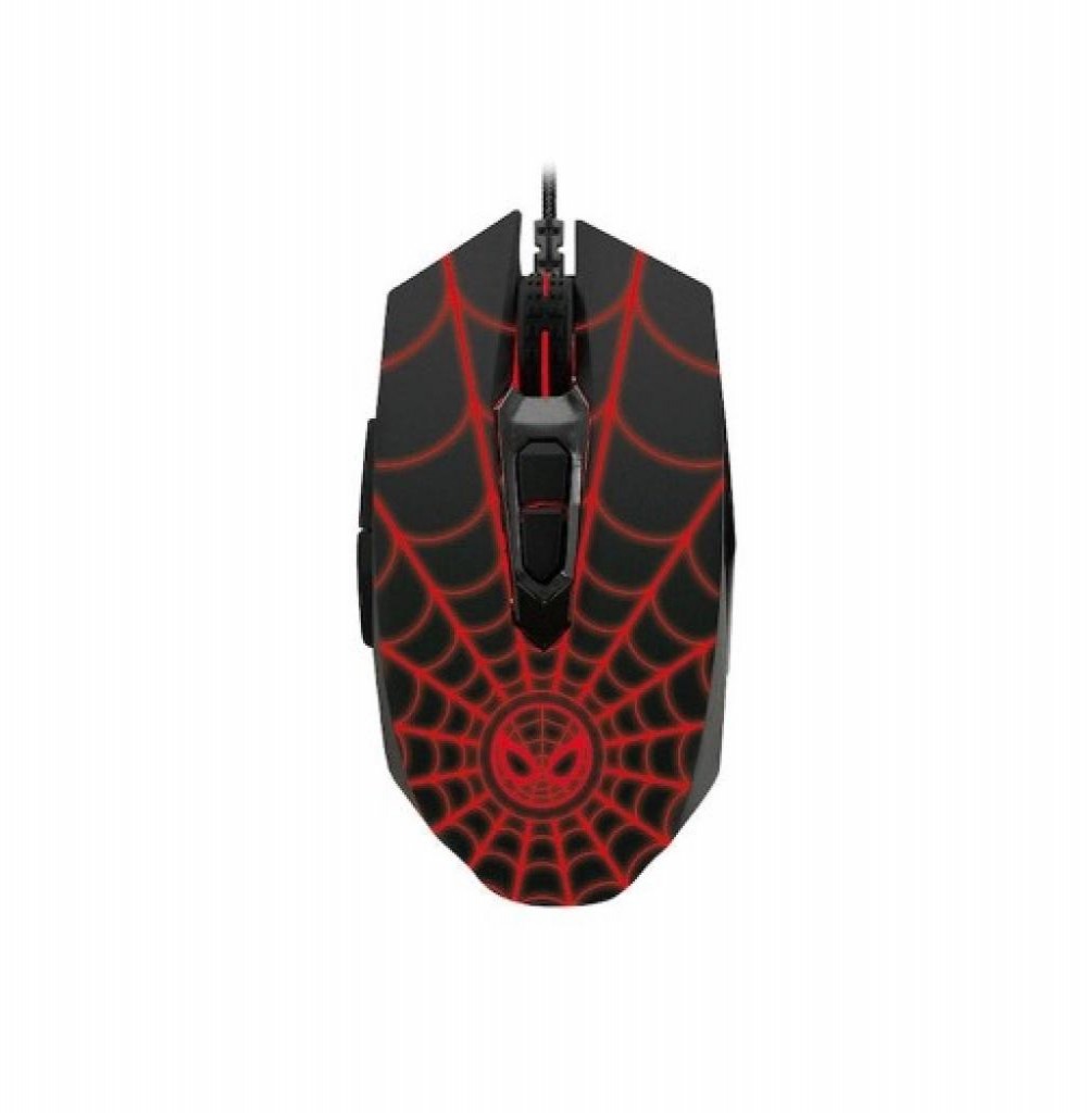 Mouse Xtech XTM-M520SM Spiderman Preto/Vermelho